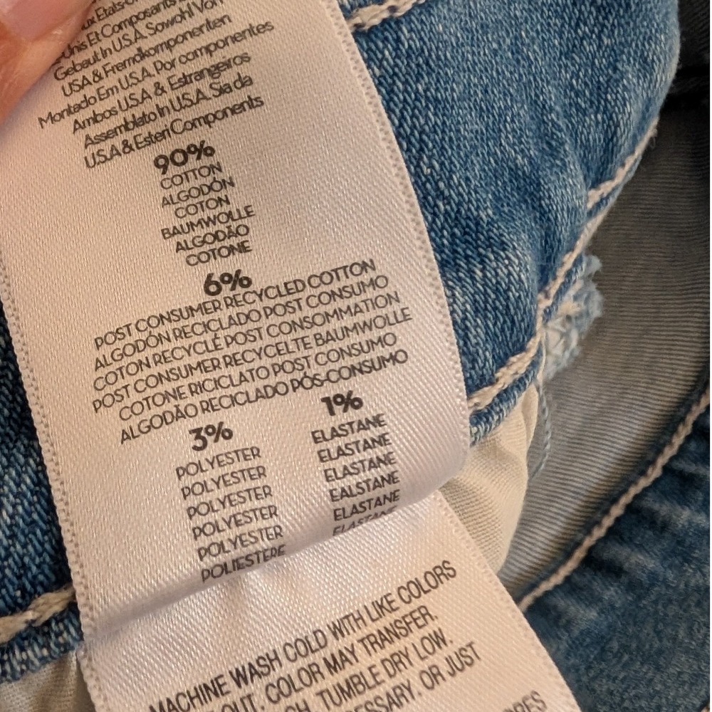 MOTHER The Split Second Denim Midi Skirt Mediterranean Muse Blue 28 Western - Picture 9 of 13